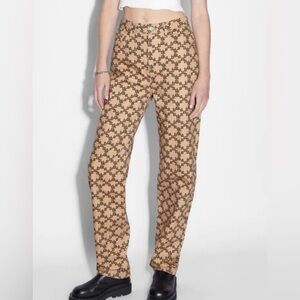 NWT Ksubi Playback iconic Straight Leg High Waisted Logo size 24